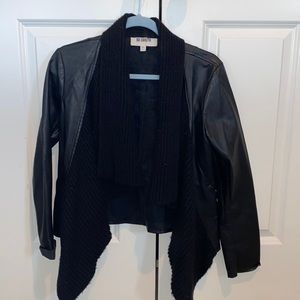 Women’s Black Leather Jacket BB Dakota